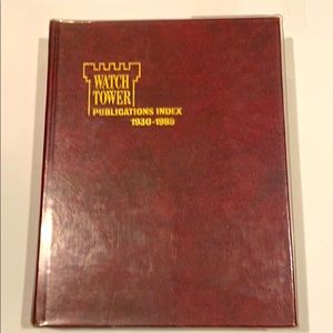 Watch the tower publications index 1930-1985